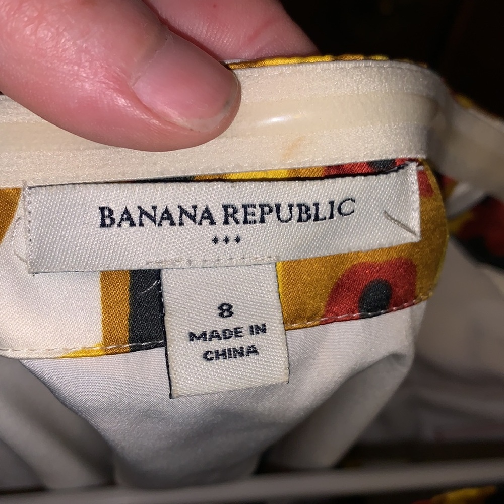 Banana Republic paisley strapless dress - Picture 3 of 5